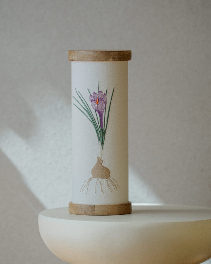 Lampa brodata brandusa